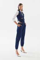 2be4A-Kadın Kruvaze Denim Yelek-Yelek-5-roqelvaxirum.shop