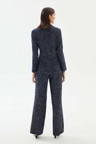 2be4A-Kadın Triko Görünümlü Denim Pantolon-Kot Pantolon-4-roqelvaxirum.shop