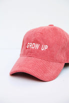 3K28-Fitilli Kadife Grow Up Cap-Şapka-2-roqelvaxirum.shop