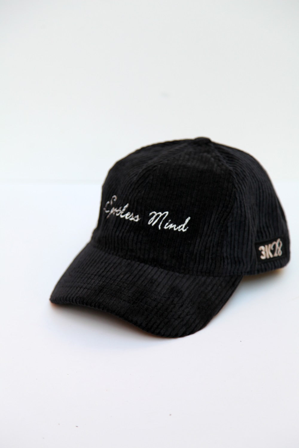 3K28-Fitilli Kadife Siyah Cap-Şapka-3-roqelvaxirum.shop