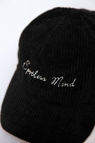 3K28-Fitilli Kadife Siyah Cap-Şapka-4-roqelvaxirum.shop