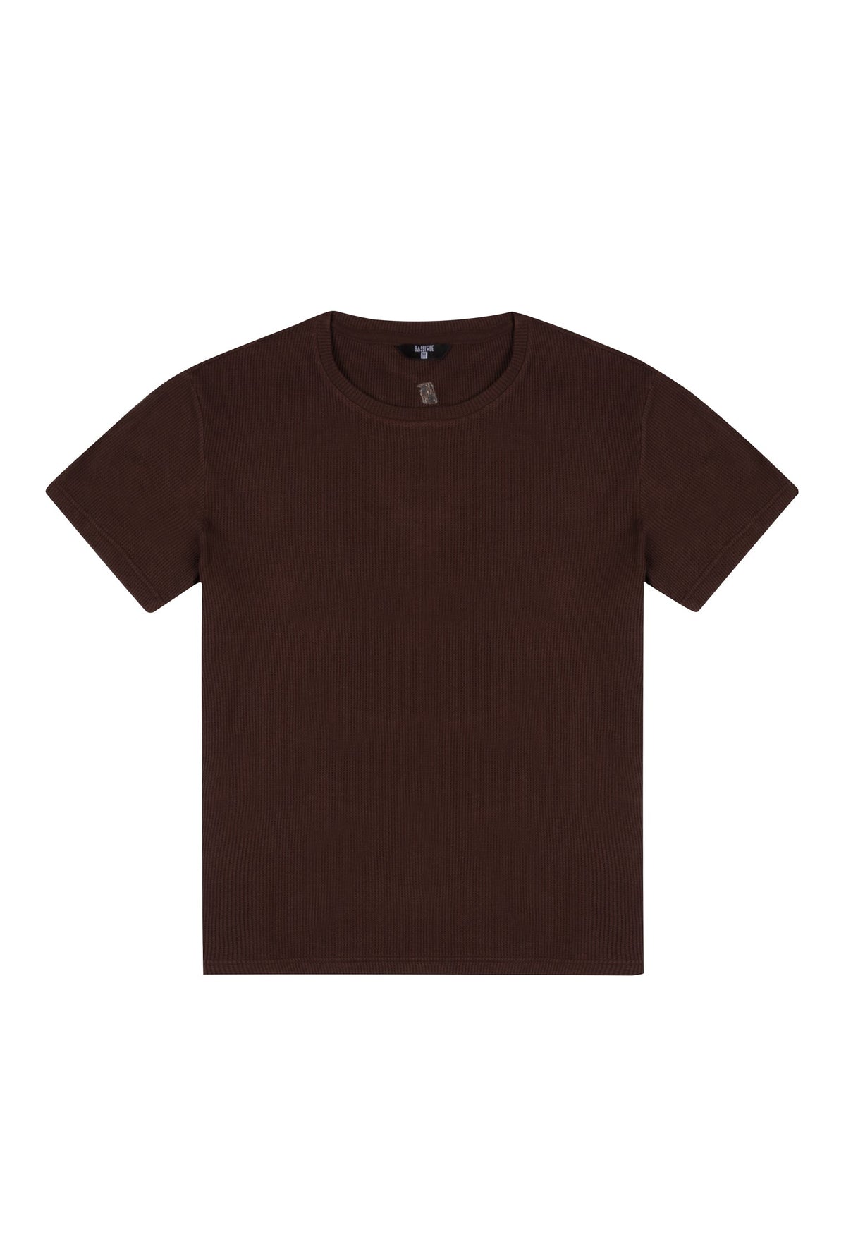 Waffle T-Shirt - Kahverengi