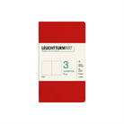 Leuchtturm1917 Jottbook Pur A5 80 Numaralandırılmış Sayfa Düz 3'Lü Paket Defter Cherry 400689