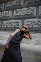 Zeynep Mayruk-Swan Dress Black-Elbise-8-roqelvaxirum.shop