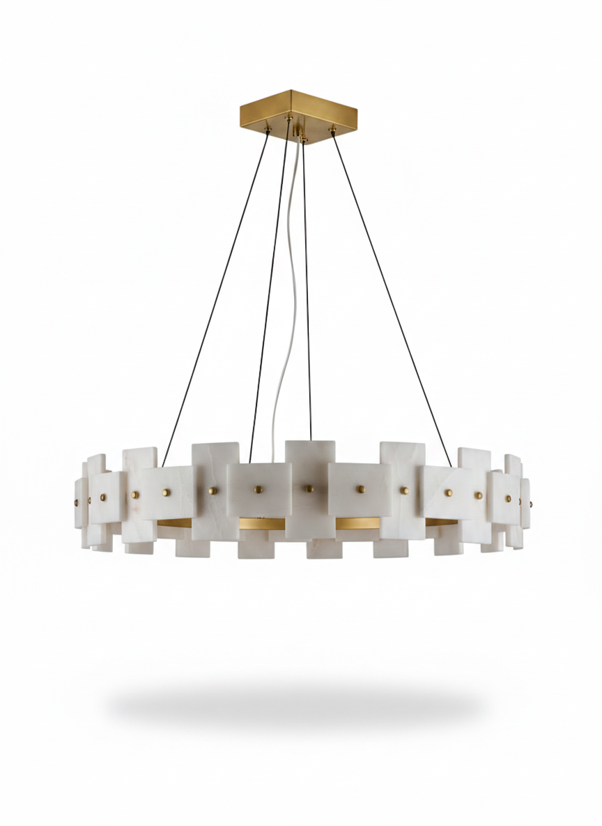 Lumiana-Omega Mermer Sarkıt Avize-Avize-4-roqelvaxirum.shop