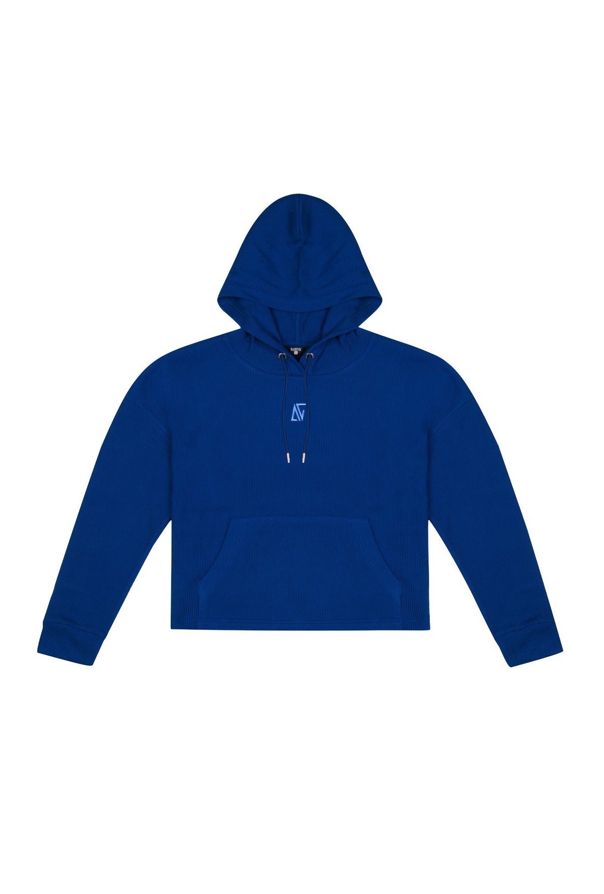 Waffle Kapüşonlu Sweatshirt - Mavi