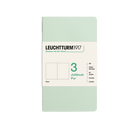 Leuchtturm1917 Jottbook Pur A6 64 Numaralandırılmış Sayfa Düz 3'Lü Paket Defter Mint Green 400716
