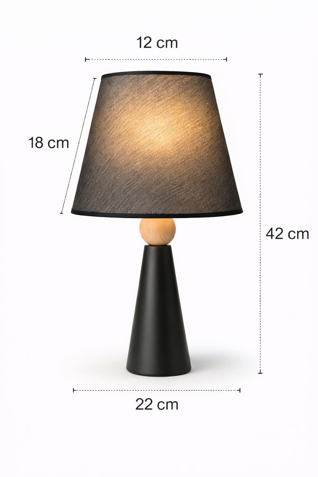 Lumiana-Minoa Masa Lambası-Siyah-Masa Lambası-6-roqelvaxirum.shop