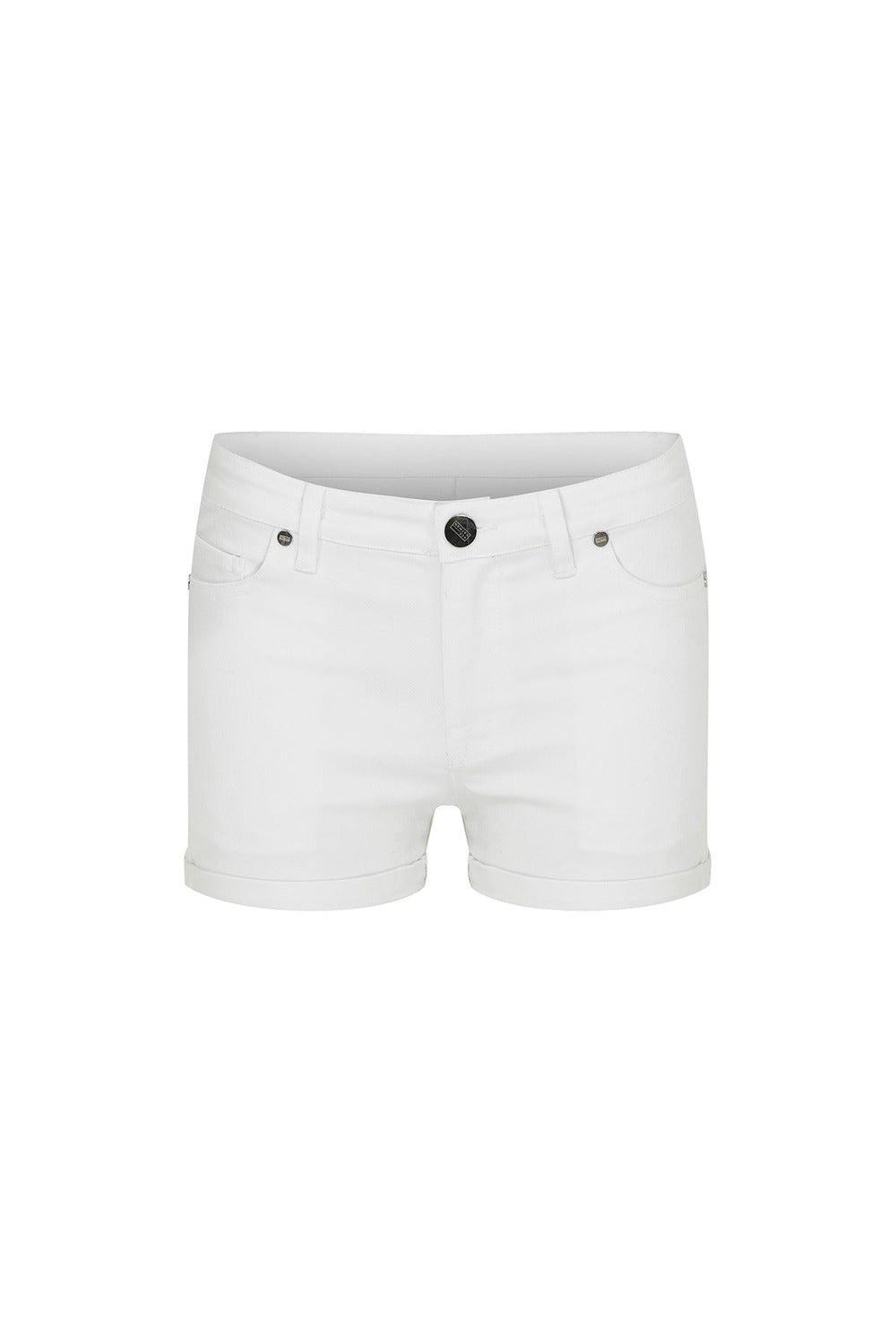 Ace Nayman-Amaya White Denim Shorts-Şort-1-roqelvaxirum.shop