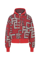 Cassia Hooded Monogram Cardigan
