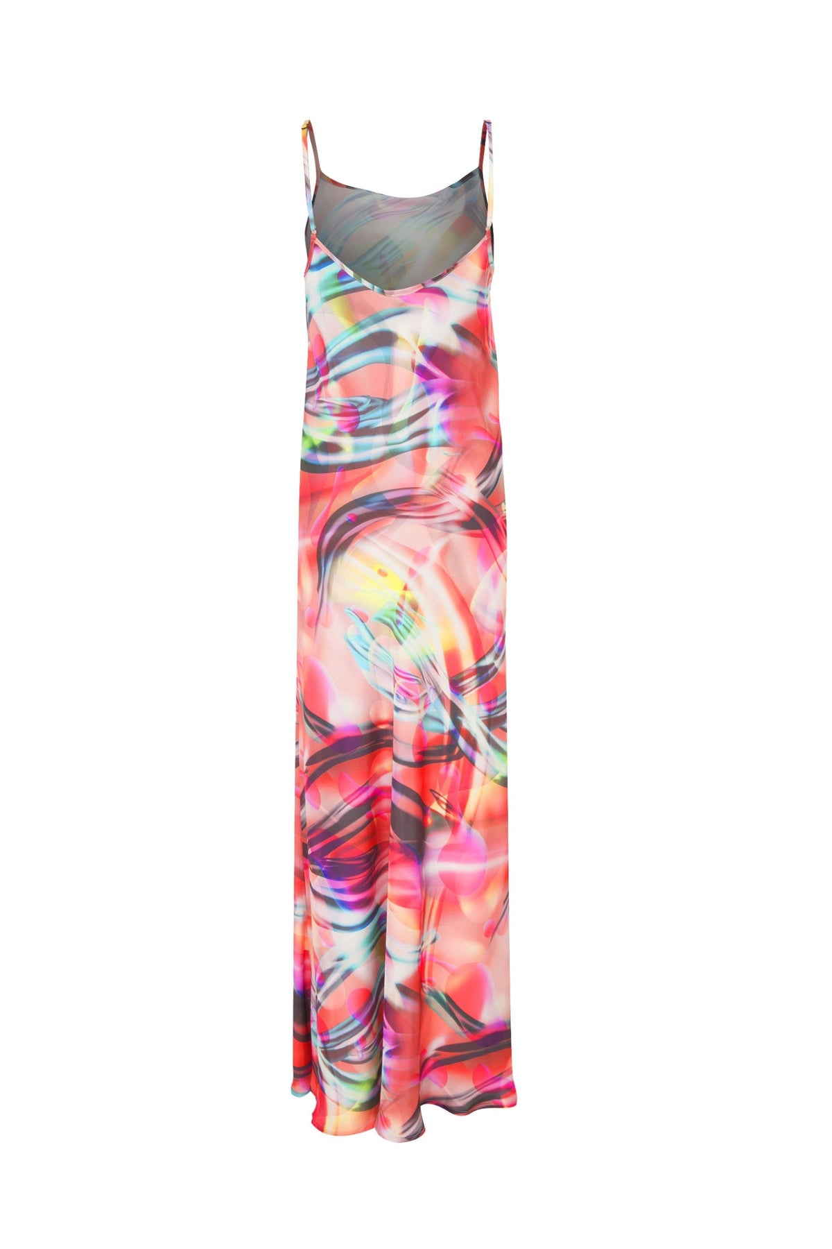 Ace Nayman-Destiny Multicolor Satin Dress-Elbise-2-roqelvaxirum.shop