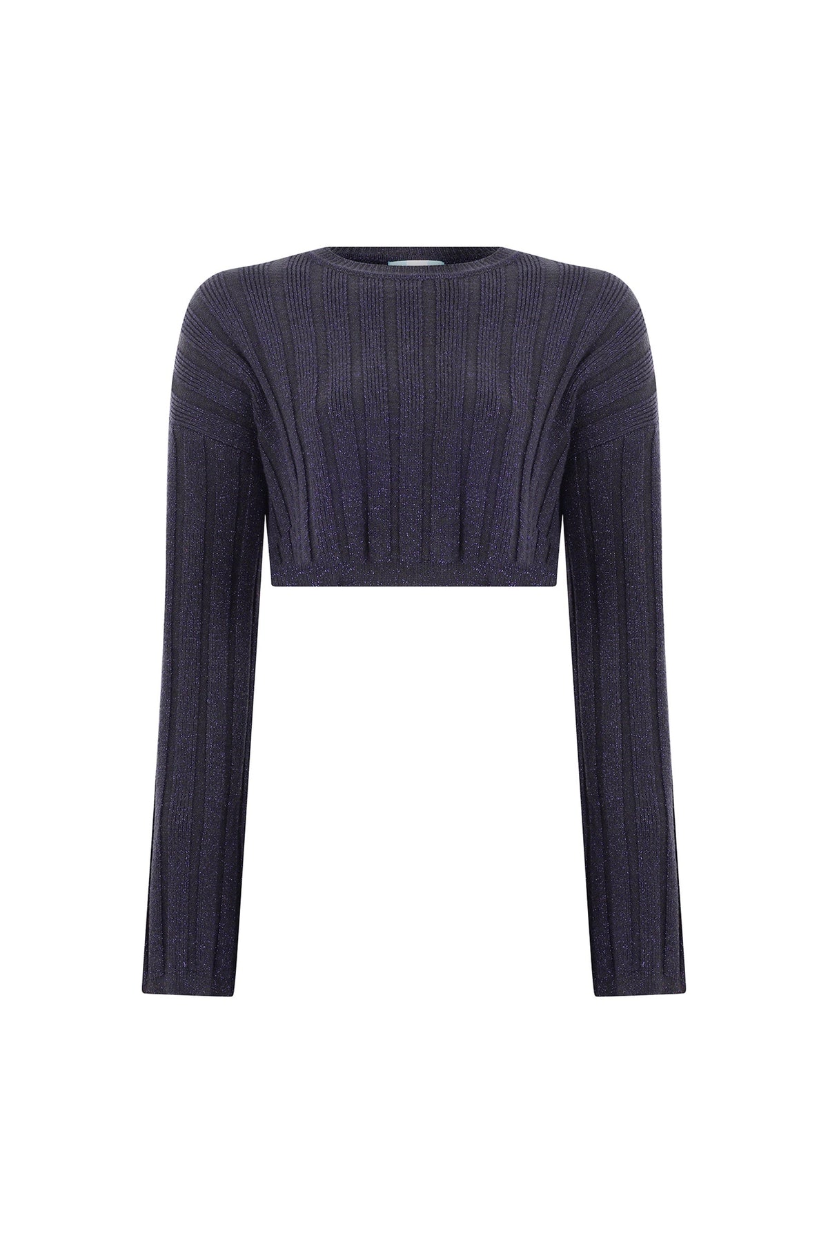 Ace Nayman-Gabi Knitted Crop Sweater-Kazak & Triko-2-roqelvaxirum.shop