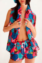 Ace Nayman-Isla Floral Print Shorts-Şort-1-roqelvaxirum.shop