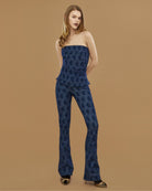 Laura Monogram Denim Corset