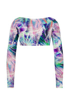 Ace Nayman-Linda Monogram Crop Top-1-roqelvaxirum.shop