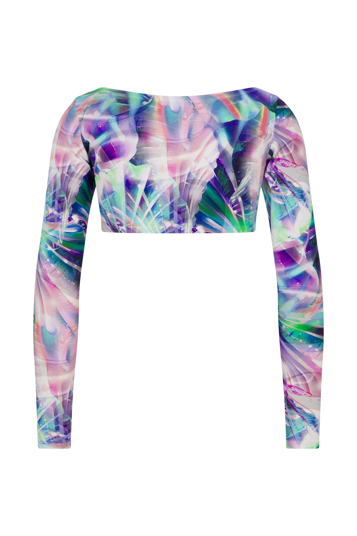 Ace Nayman-Linda Monogram Crop Top-1-roqelvaxirum.shop