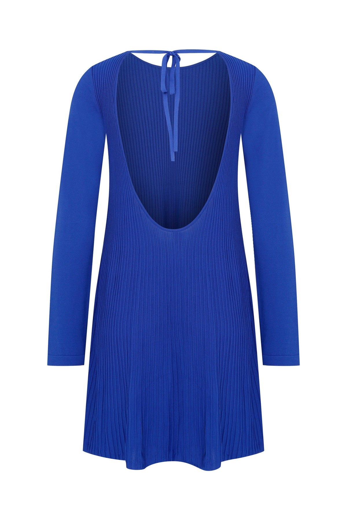 Ace Nayman-Lola Blue Knitted Dress-Elbise-2-roqelvaxirum.shop