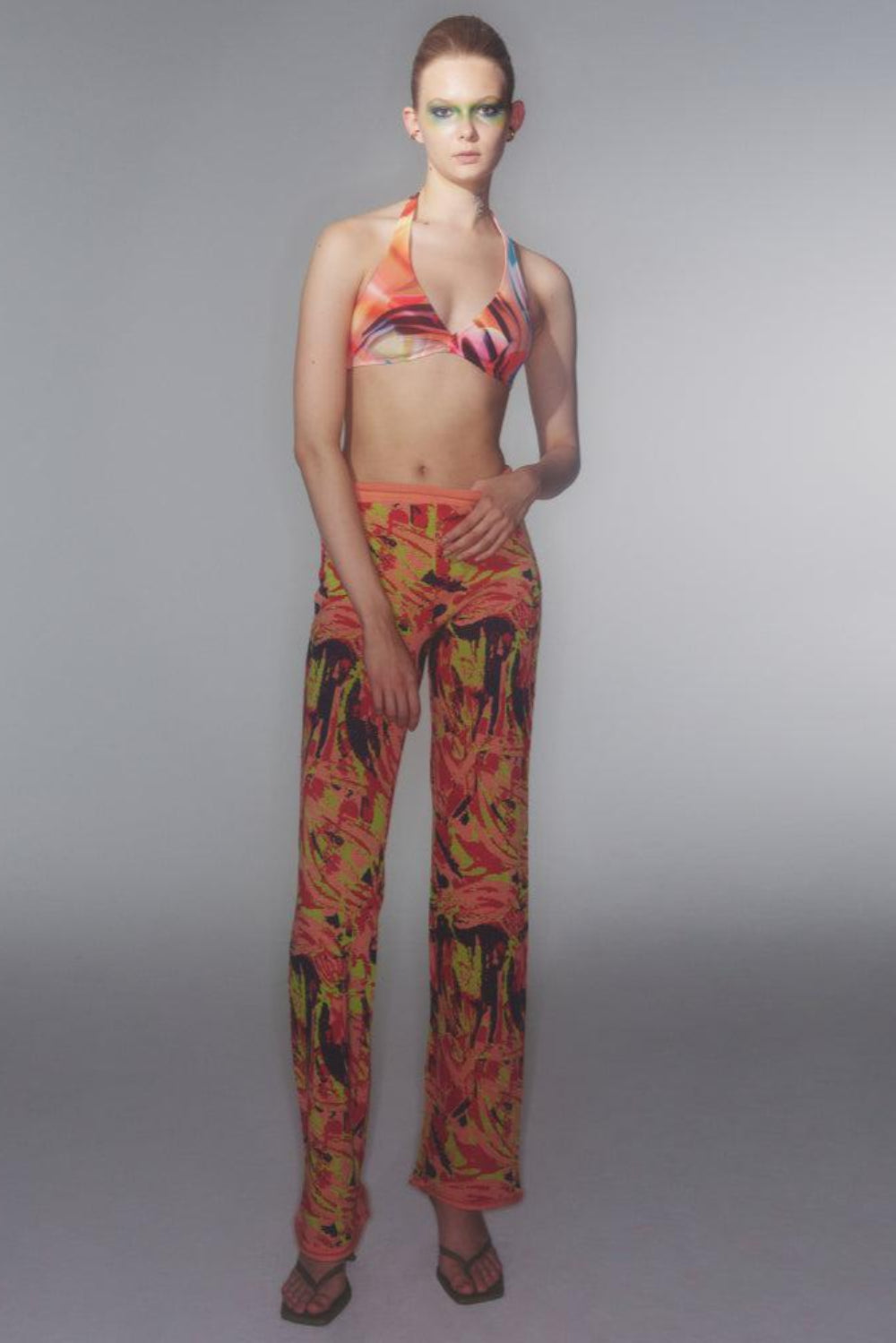 Ace Nayman-Lulu Multicolor Knitted Pants-Pantolon-1-roqelvaxirum.shop