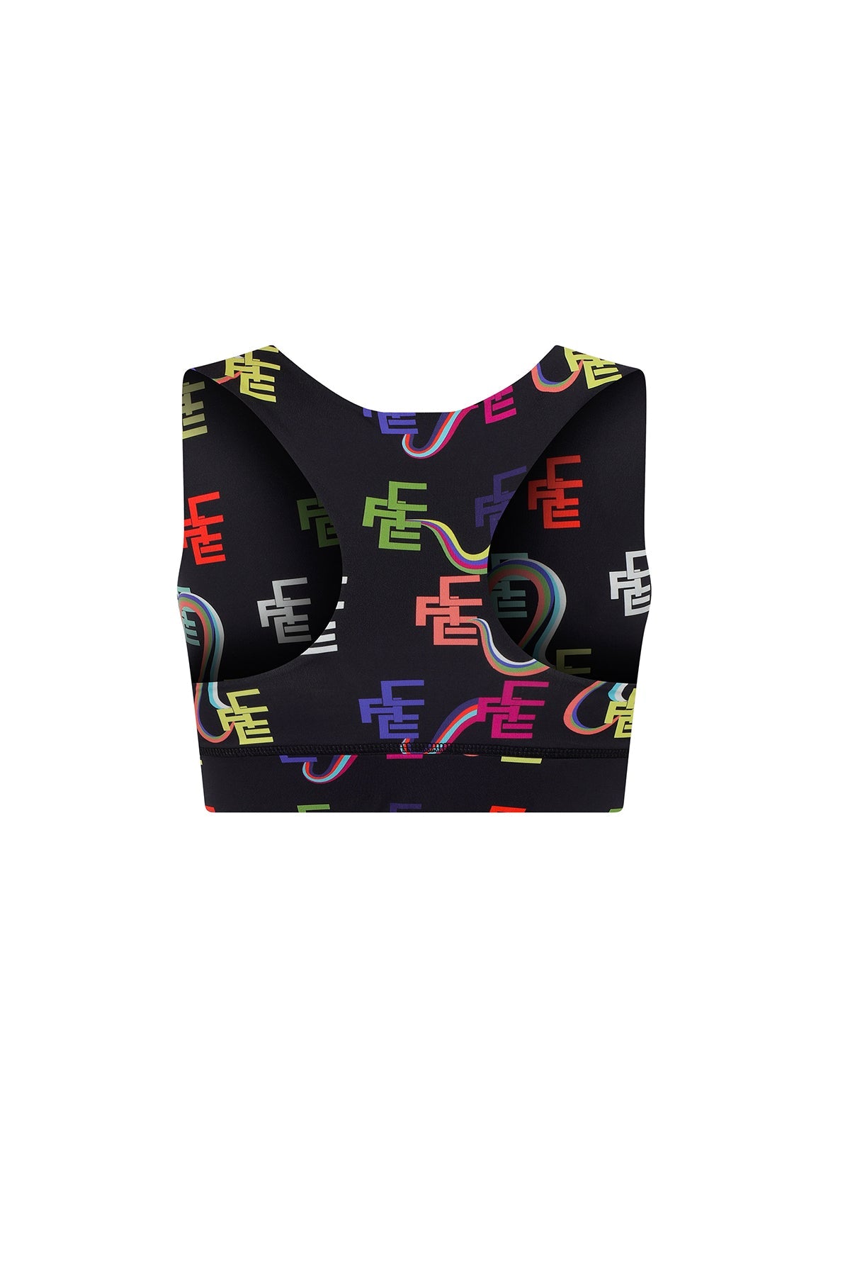 Ace Nayman-Monica Monogram Printed Crop Top-Crop Top-2-roqelvaxirum.shop
