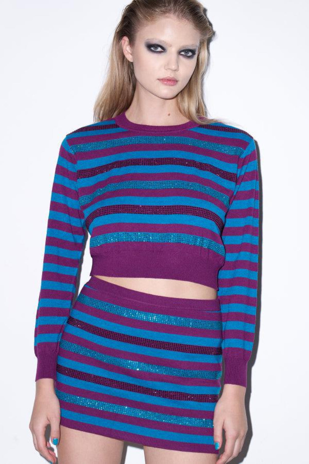 Ace Nayman-Rayne Knitted Rhinestone Jumper-Kazak & Triko-1-roqelvaxirum.shop