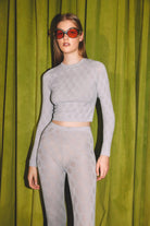 Ace Nayman-Silvia Monogram Knitted Top-Top-1-roqelvaxirum.shop