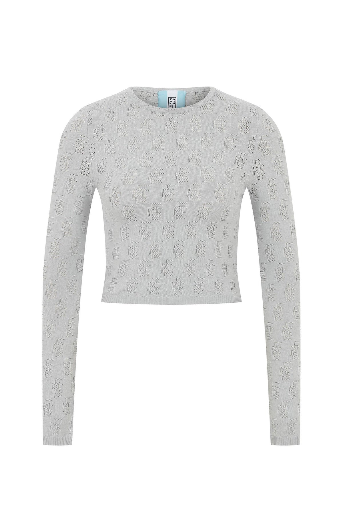 Ace Nayman-Silvia Monogram Knitted Top-Top-2-roqelvaxirum.shop