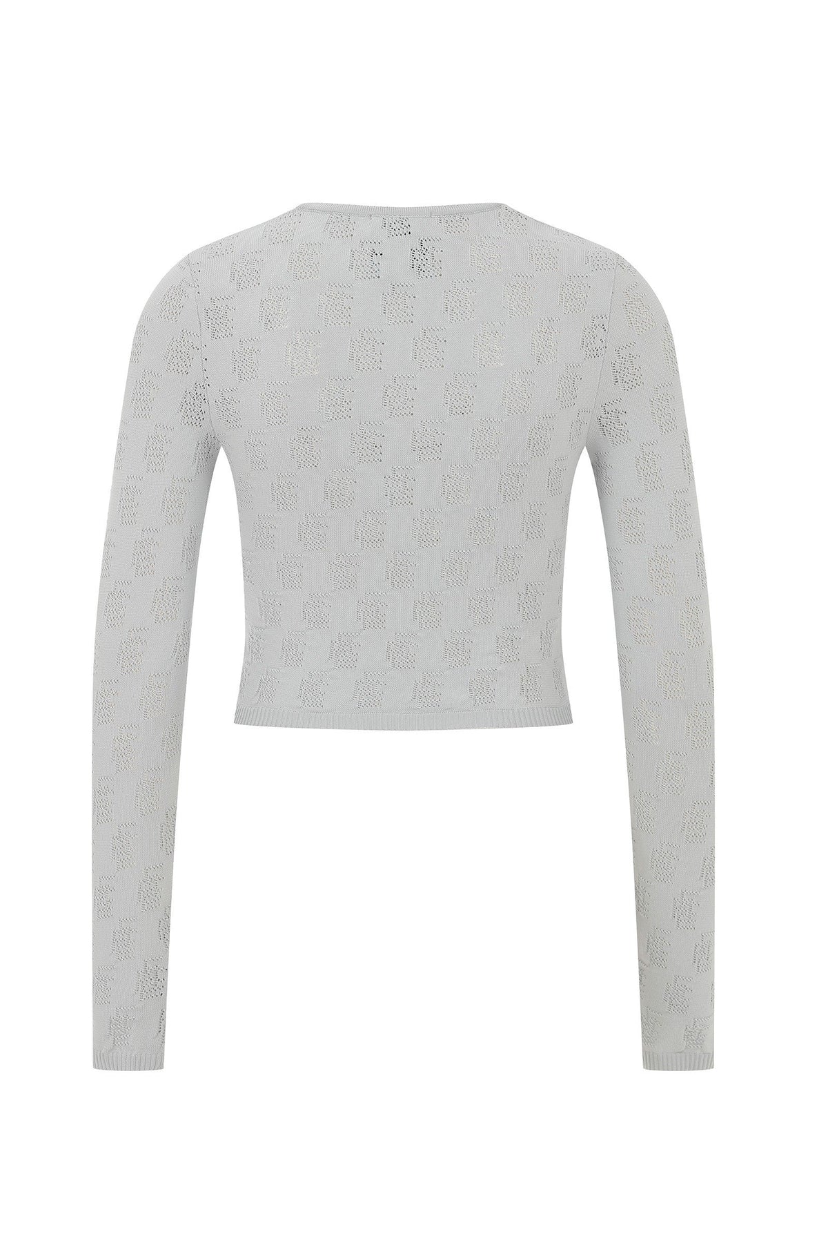 Ace Nayman-Silvia Monogram Knitted Top-Top-3-roqelvaxirum.shop