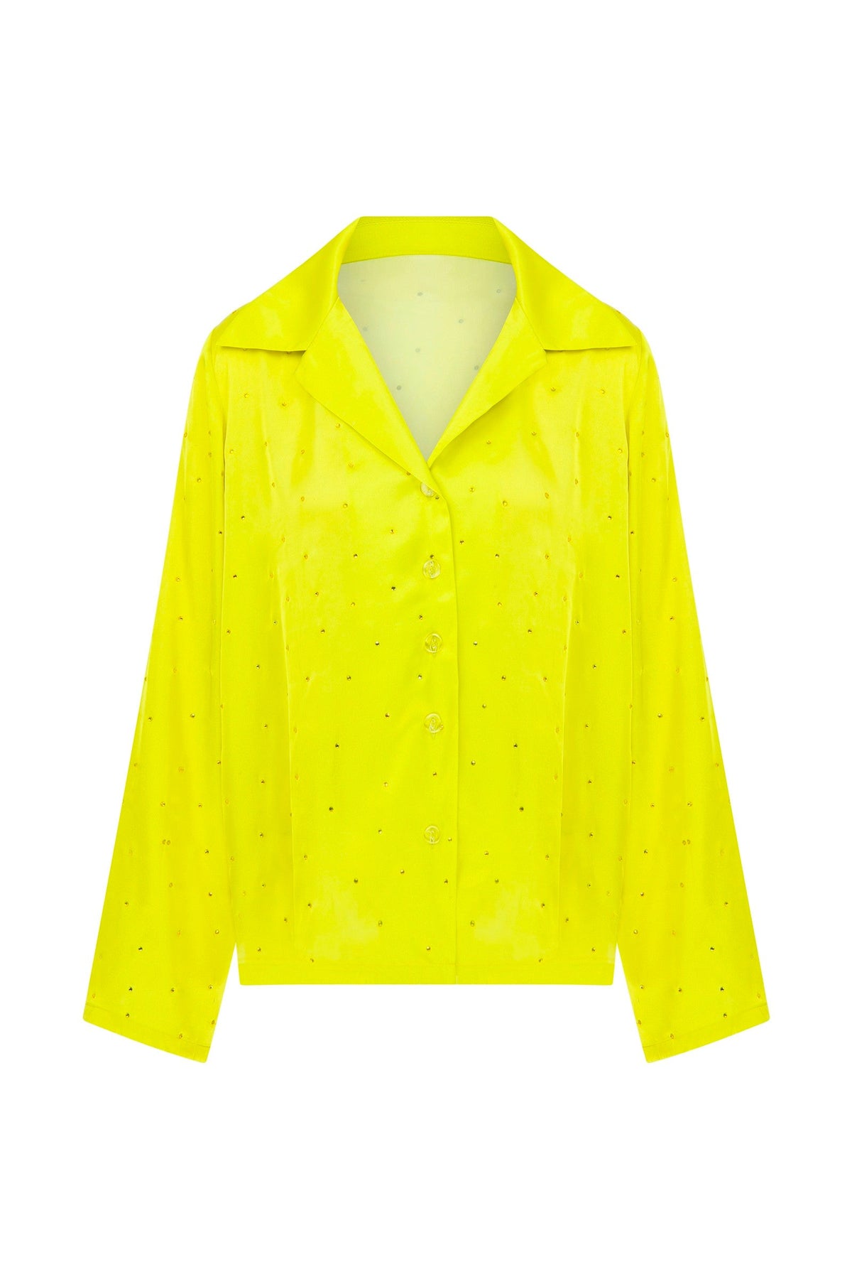 Ace Nayman-Zendaya Rhinestone Pajama Shirt-Gömlek-2-roqelvaxirum.shop