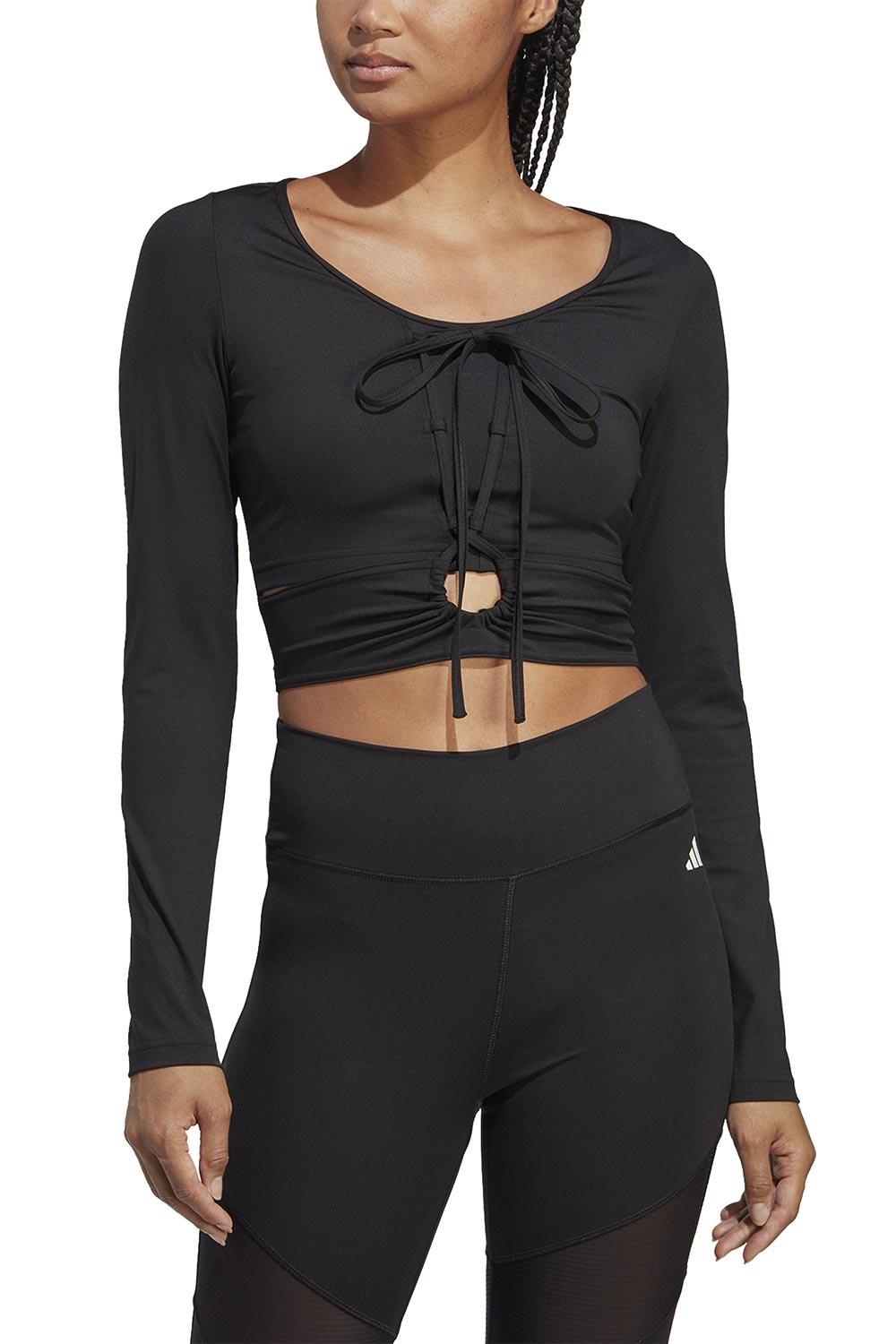 Adidas-Training Dance Long Sleeve Tee-Spor Üstü-2-roqelvaxirum.shop