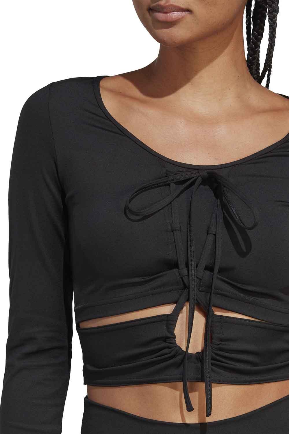 Adidas-Training Dance Long Sleeve Tee-Spor Üstü-5-roqelvaxirum.shop