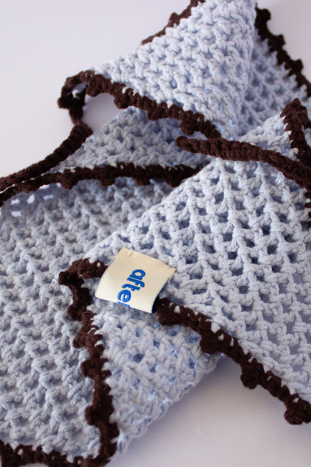 Waffle Kroşe Bandana - Ice Blue - 3