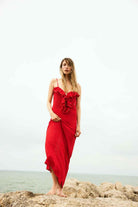 Agic-SUNSET GLOW ASKILI UZUN PLAJ ELBİSESİ-Elbise-1-roqelvaxirum.shop