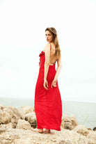Agic-SUNSET GLOW ASKILI UZUN PLAJ ELBİSESİ-Elbise-3-roqelvaxirum.shop