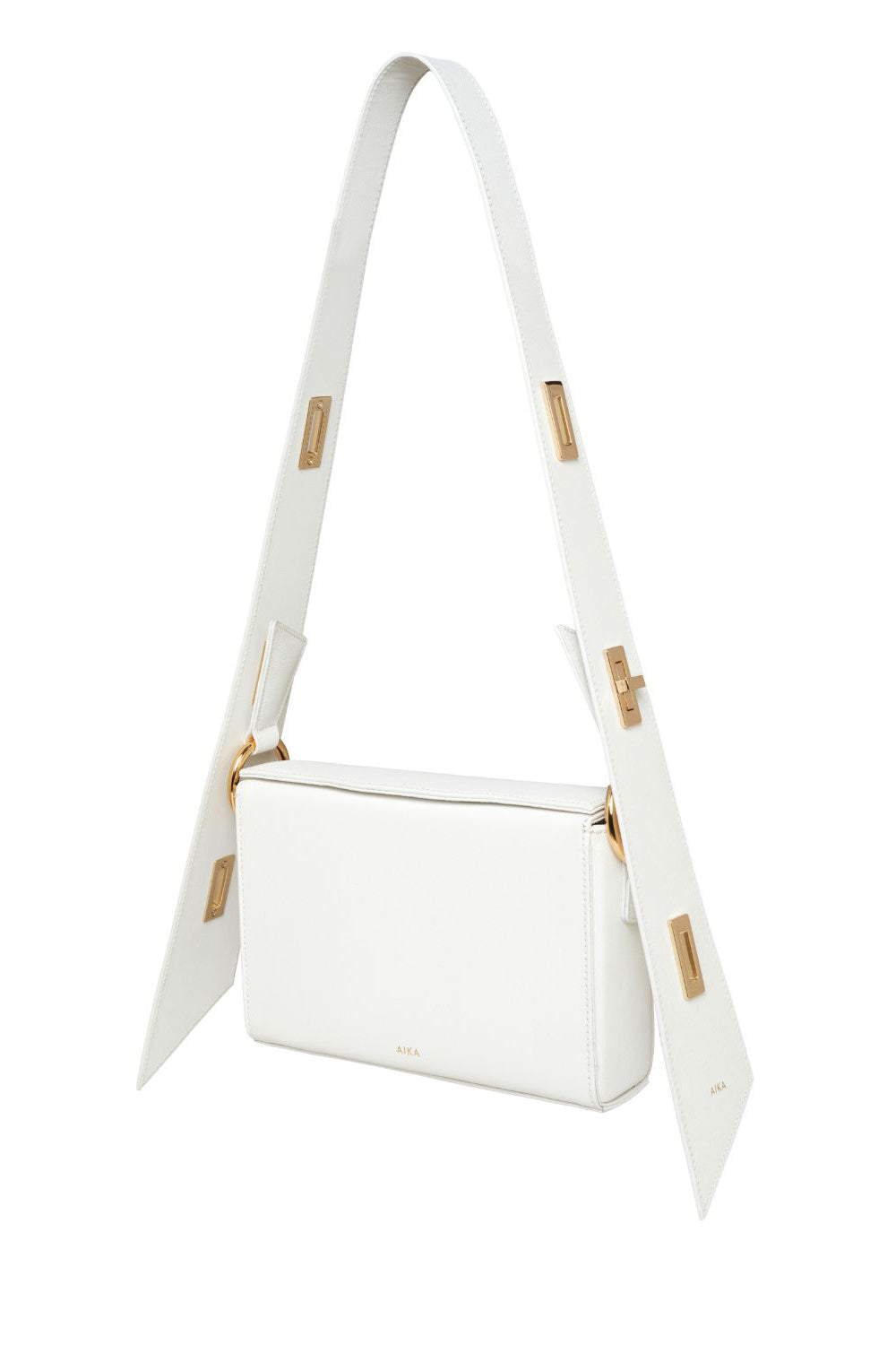 Aika Concept-Leather Istanbul Bag White-Omuz Çantası-2-roqelvaxirum.shop