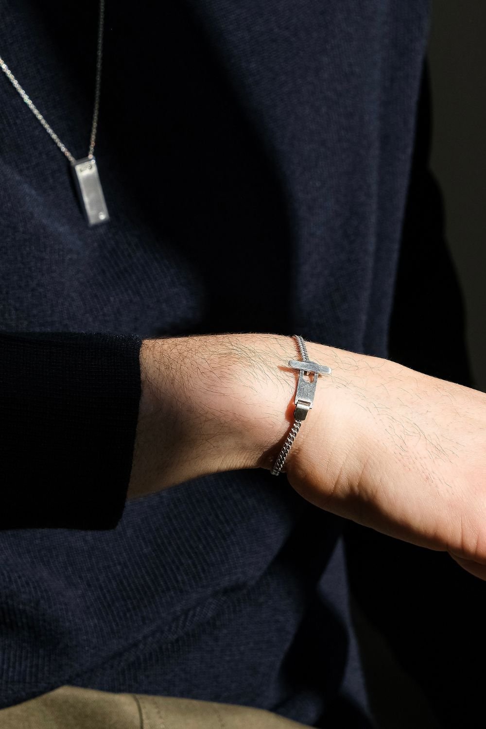 Aleyna Cebeci Jewelry-Cross Bileklik, 925 Ayar Gümüş-Bileklik-2-roqelvaxirum.shop