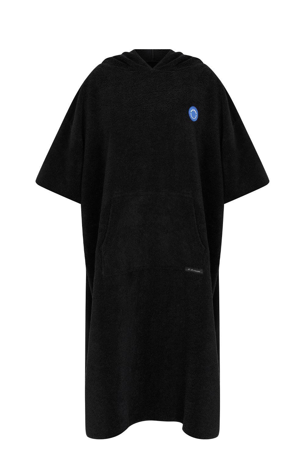 All Of Chrome-Basic Black Poncho-Panço-1-roqelvaxirum.shop