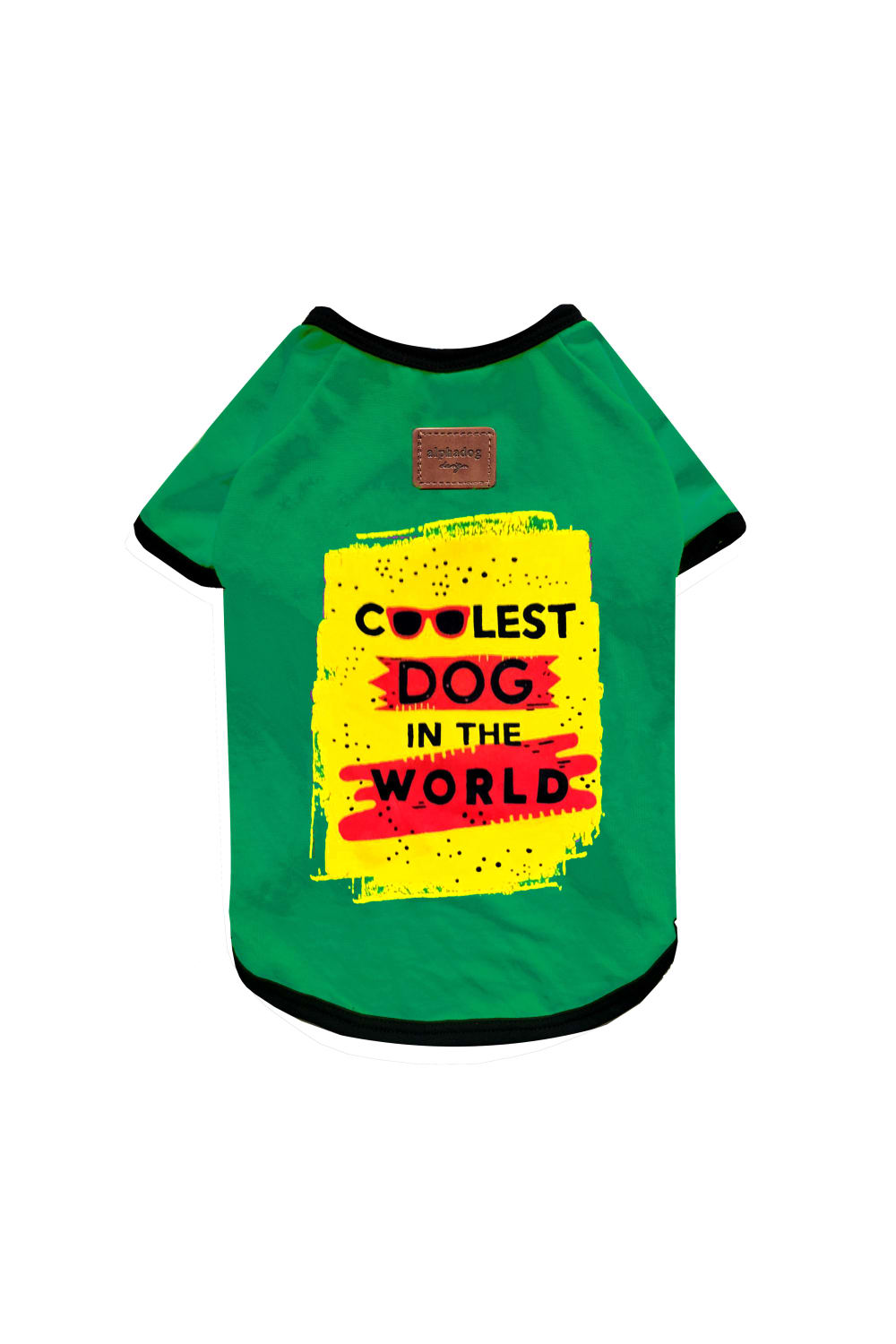 Alphadog Design-Cool Green Pet Tshirt-Köpek-1-roqelvaxirum.shop