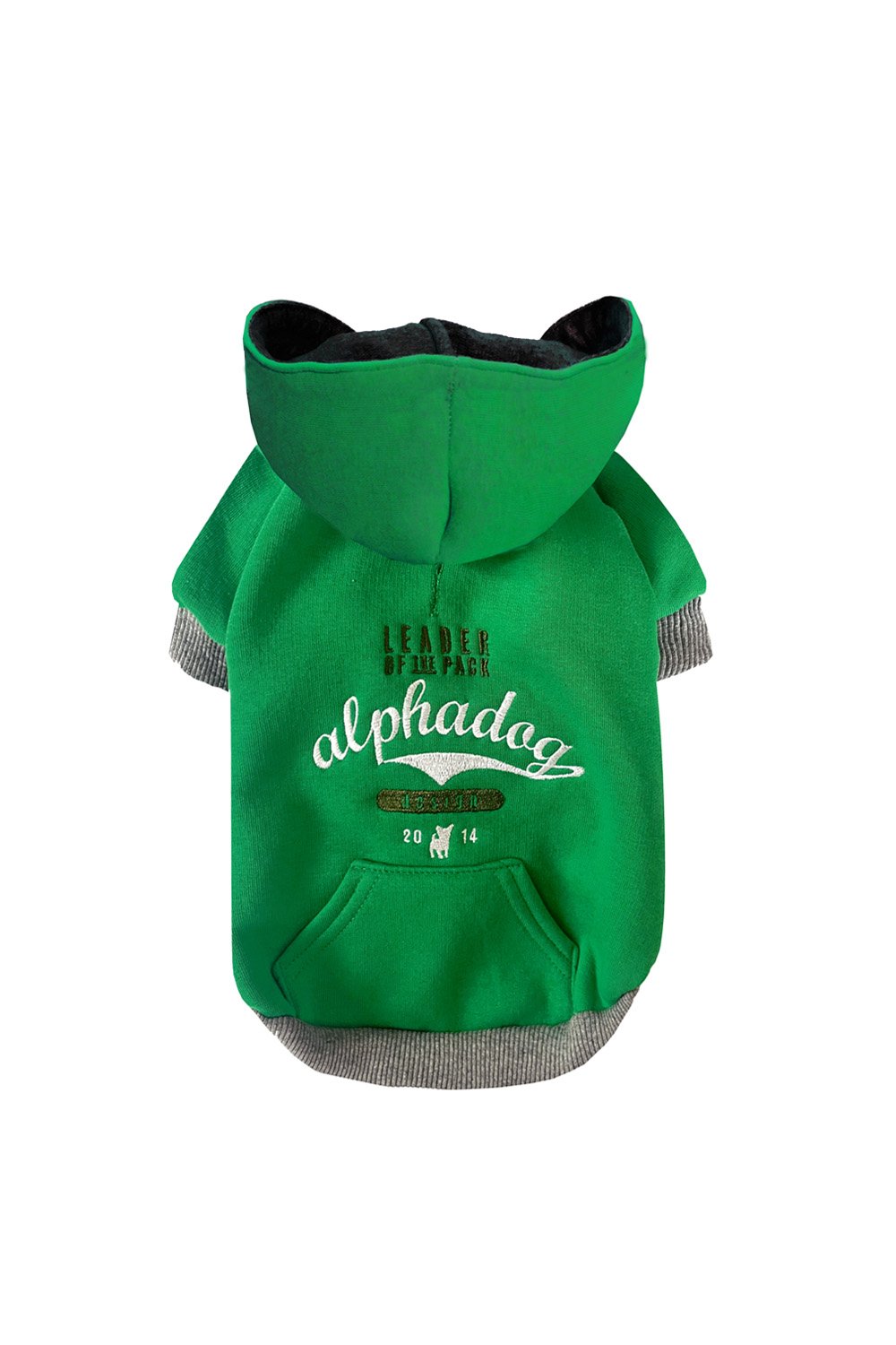 Alphadog Design-Leader Green Pet Sweatshirt-Köpek-1-roqelvaxirum.shop