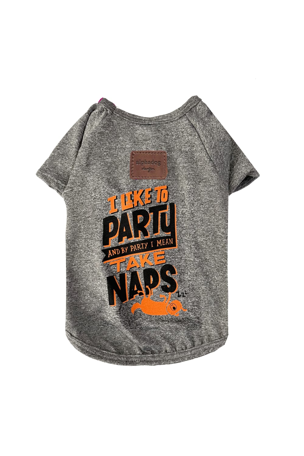 Alphadog Design-Party Grey Pet Tshirt-Köpek-1-roqelvaxirum.shop