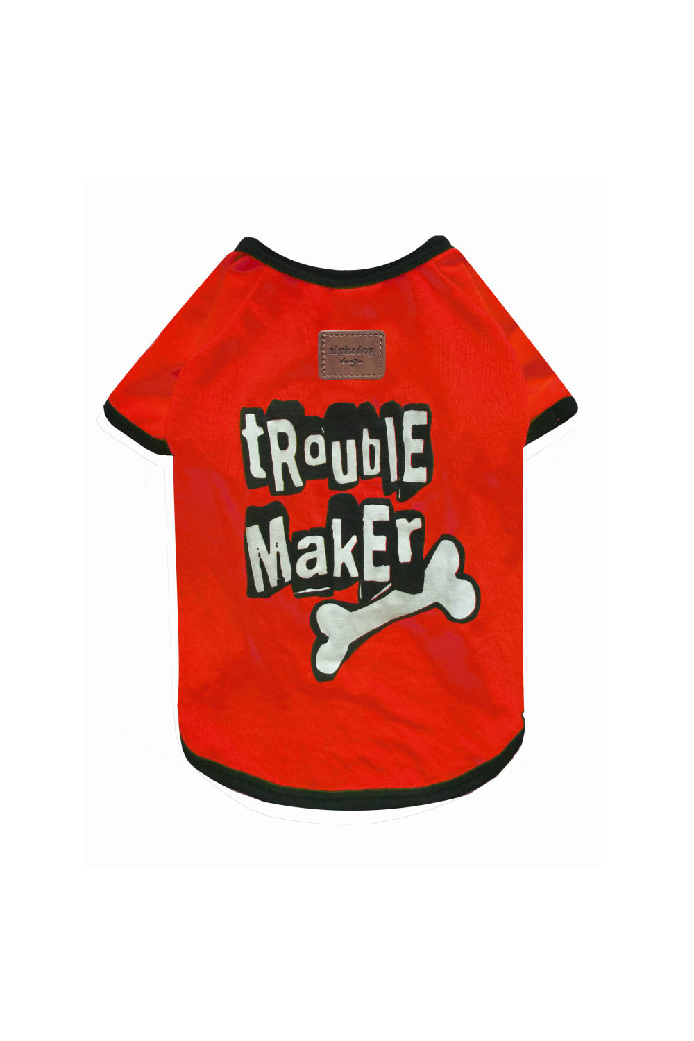 Alphadog Design-Trouble Maker Pet Tshirt-Köpek-1-roqelvaxirum.shop