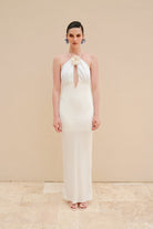Alreves-Alba Low-cut Long Dress-Elbise-1-roqelvaxirum.shop