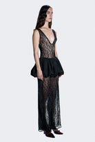 Alreves-Bruma Lace Balloon Skirt Maxi Dress-Elbise-3-roqelvaxirum.shop