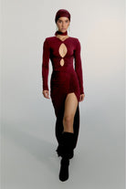 Alreves-Noche Burgundy Maxi Dress-Elbise-1-roqelvaxirum.shop