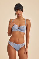Amarelle-Paris Gri Mavi Dantelli Slip Külot-Bikini Külot-1-roqelvaxirum.shop