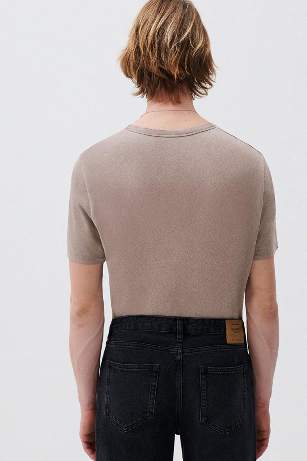 American Vintage-Devon Kahverengi T-Shirt-T-Shirts-3-roqelvaxirum.shop