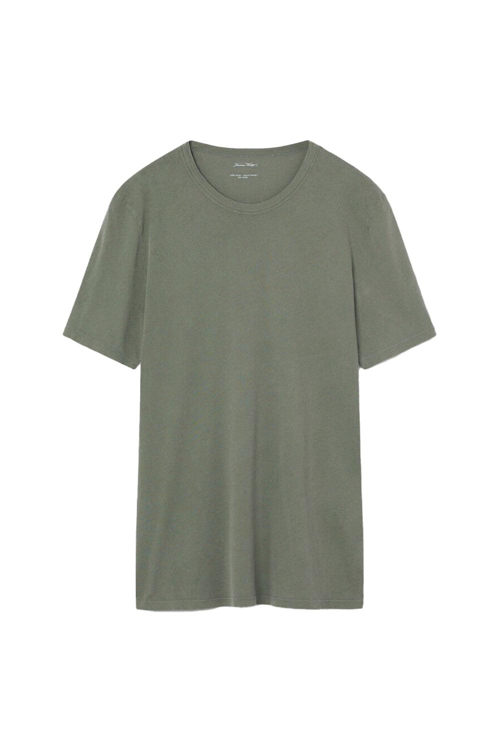 American Vintage-Devon Vintage Olive T-shirt-T-Shirts-1-roqelvaxirum.shop