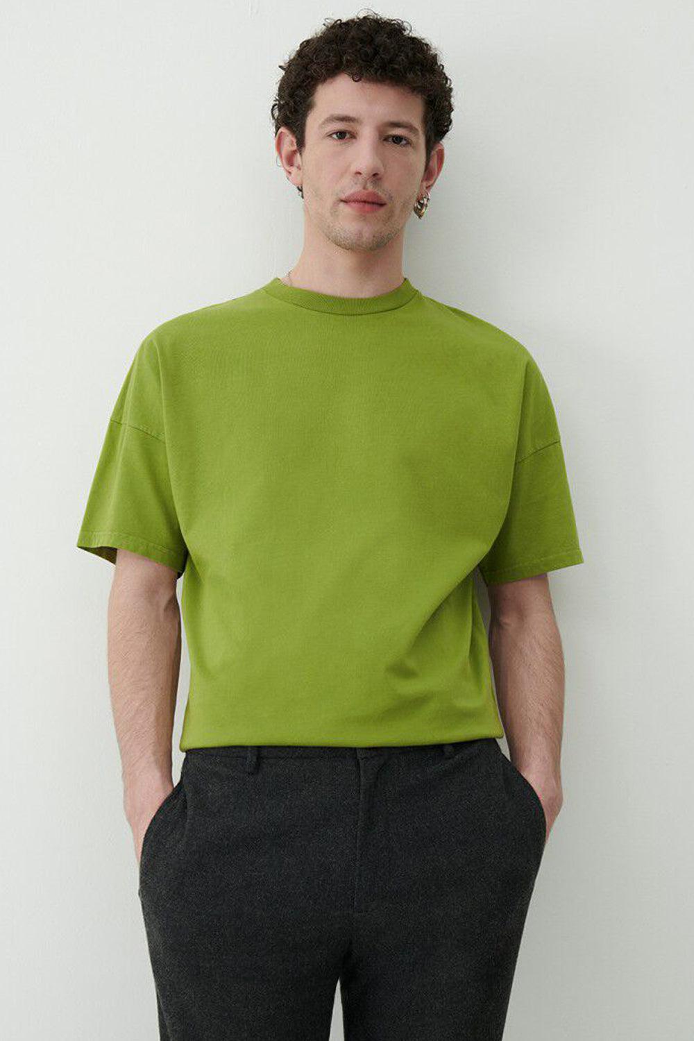 American Vintage-Fizvalley Green T-shirt-T-Shirts-1-roqelvaxirum.shop