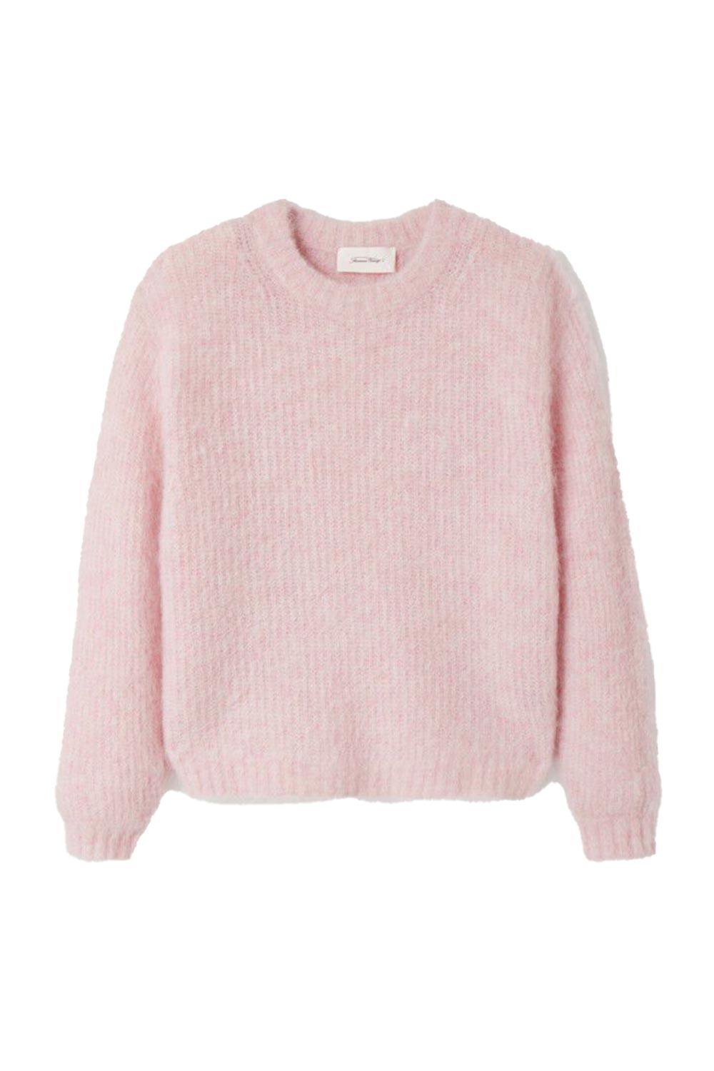 American Vintage-Pull Boule ML COL Montant Petale Chine-Kazak & Triko-1-roqelvaxirum.shop
