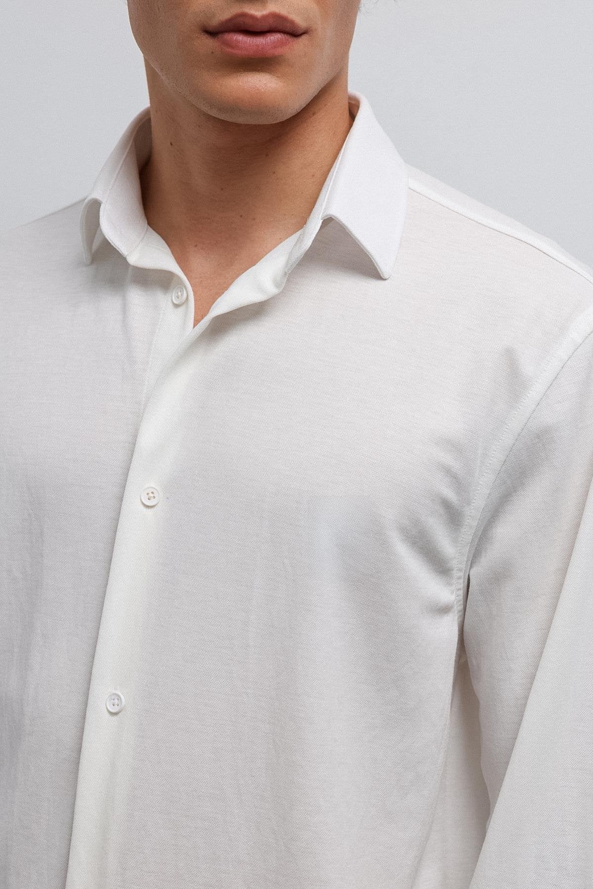 Antioch-Antioch Beyaz Relax Fit Erkek Gömlek-Gömlek-4-roqelvaxirum.shop