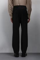 Antioch-Antioch Siyah Relax Fit Pilili Erkek Pantolon-Kumaş Pantolon-6-roqelvaxirum.shop